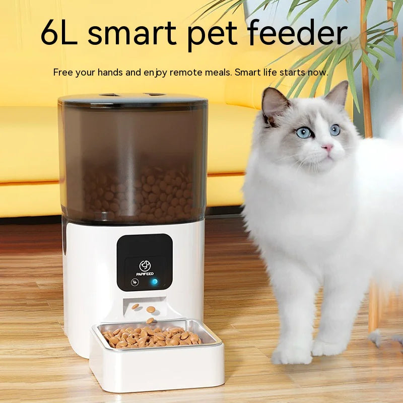 6L Smart Automatic Pet Feeder with Remote WiFi Control