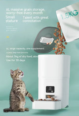 6L Smart Automatic Pet Feeder with Remote WiFi Control